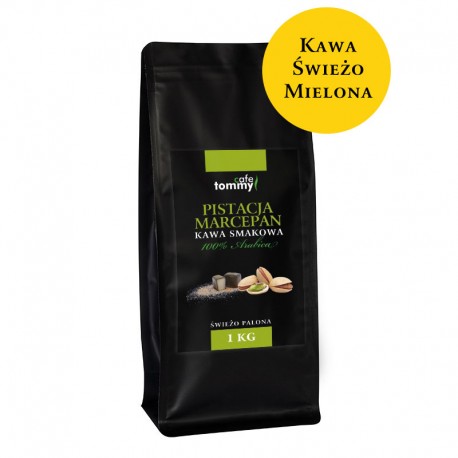Tommy Cafe Pistacja - Marcepan - 1kg - kawa smakowa mielona